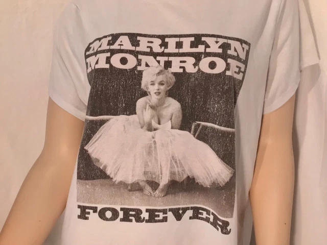 MARILYN MONROE FOREVER T - Shirt White Size Large