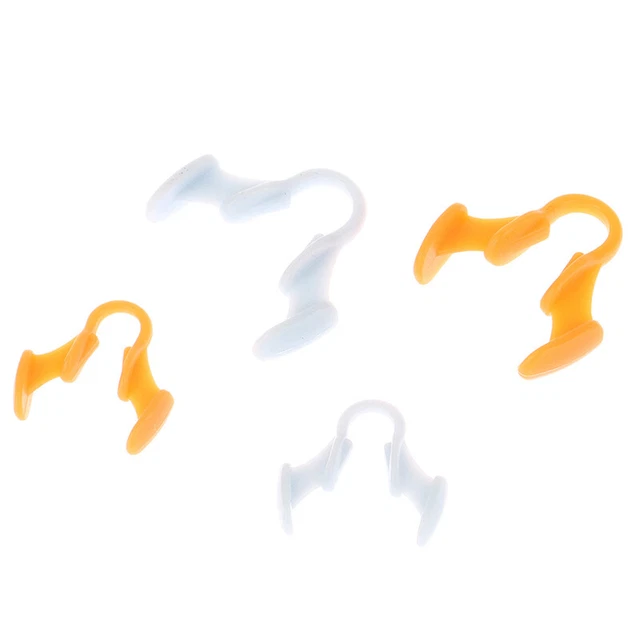 4 piezas mini dispositivo antirronquidos de silicona ayuda para detener el sueño apnea clip nariz*zz
