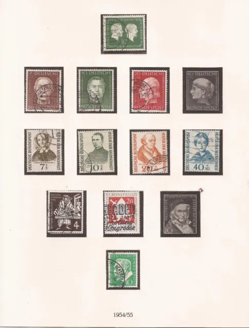 Sammlung Bund 1954-1976, gestempelt, komplett -bitte lesen-
