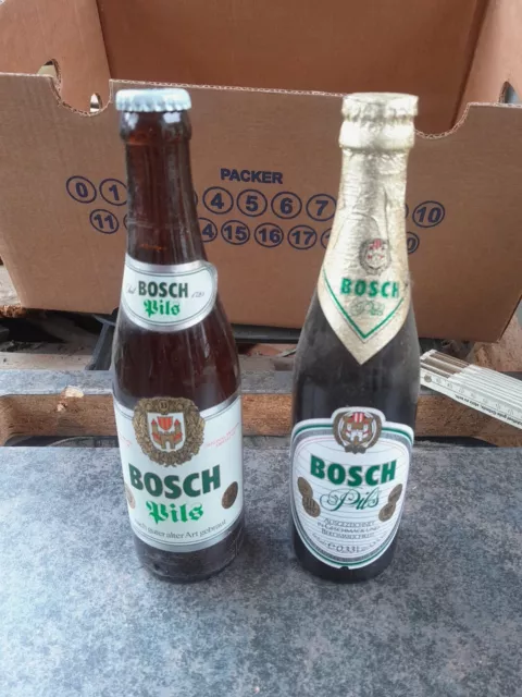 Bierflasche Brauerei Bosch Bad Laasphe Original Befüllt Um 1980 1990 Staniol