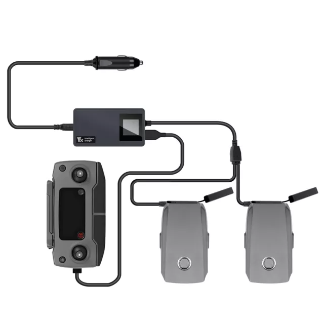For DJI Mavic 2 Digital Display Car Charger Drone Accessories