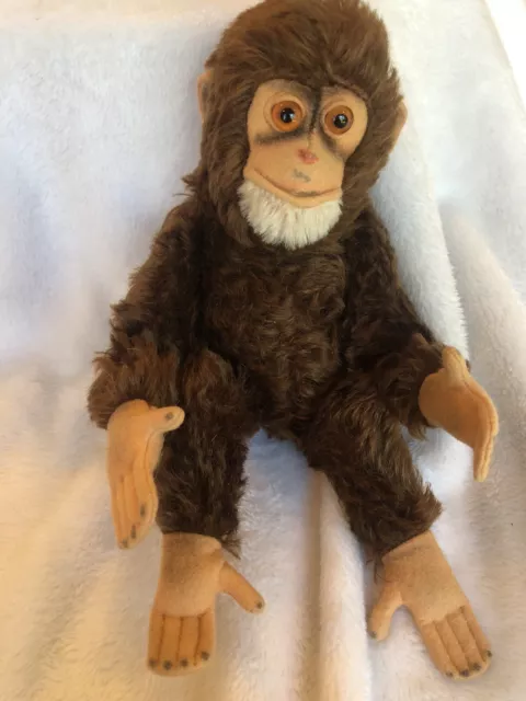 Steiff Brown Chimpanzee Monkey German Stuffed Animal