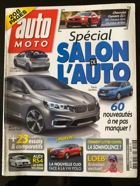 Auto-Moto Magazine N°204 du 10/2012; Dossier Spécial Salon de l'Automobile/ Loeb