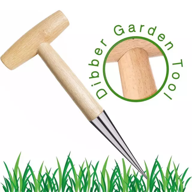 Home Gardening Wooden Planting Seeds And Bulbs Tools Hands Digger Seedling HOT