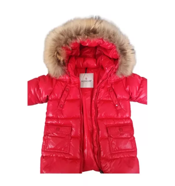 Moncler piumino bambina pelo vero taglia 12/18 mesi (80cm) 