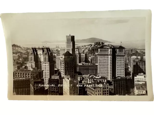 Vintage Aerial View Photograph Of Financial District San Francisco, Ca.