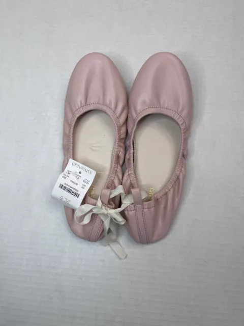 Size 5 J Crew Crewcuts Ballet Flats Light Pink  NEW