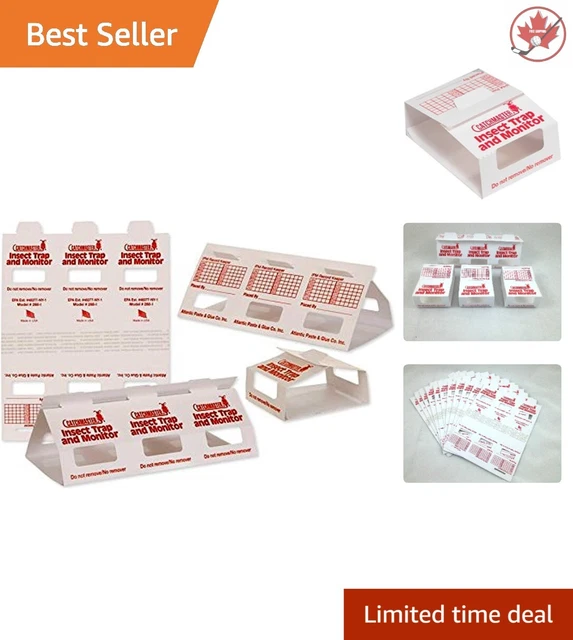Insect Trap & Monitors 288i - No Chemicals - Glue Traps - Roaches, Spiders,