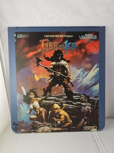 Fire And Ice - Animated Movie Ced Videodisc - Very Rare. Untested!