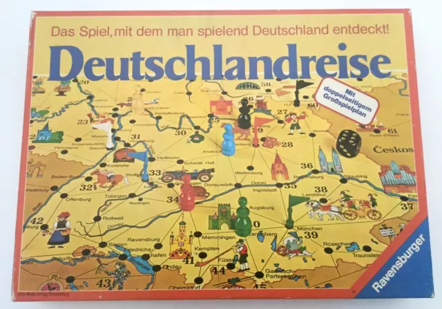 Deutschlandreise Spiel Ravensburger Gesellschaftsspiel gebraucht Familienspiel