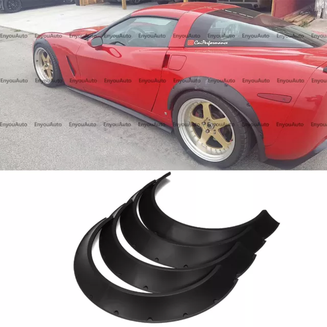 4X 33" For Chevrolet Corvette Universal Fender Flares Wheel Arches Wide Body