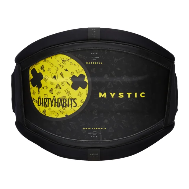 2023 Mystic Majestic' Dirty Habits' Kiteboarding Hüftgurt, No Spreizer Stange