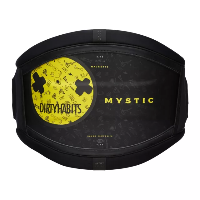 2023 Mystic Majestic 'Dirty Habits' Kiteboarding Waist Harness, No Spreader Bar