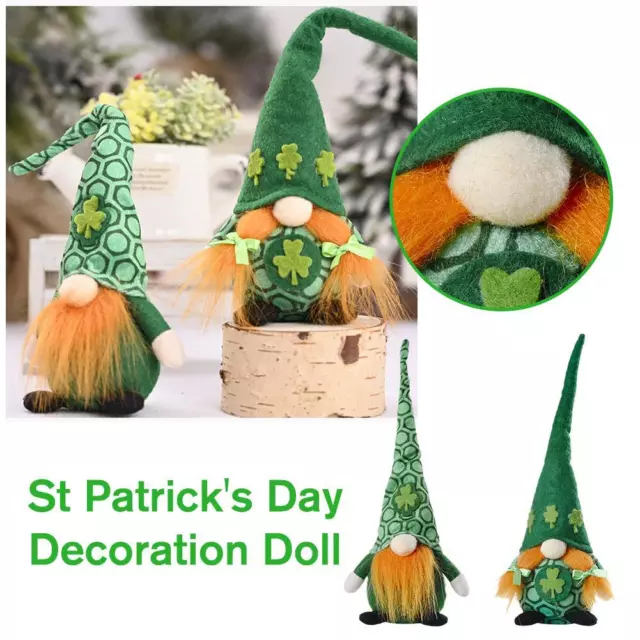 St. Patrick's Day Gnomes Plush Doll Gonk Dwarf Elf P1I4 Ornamen Decoration M0K5