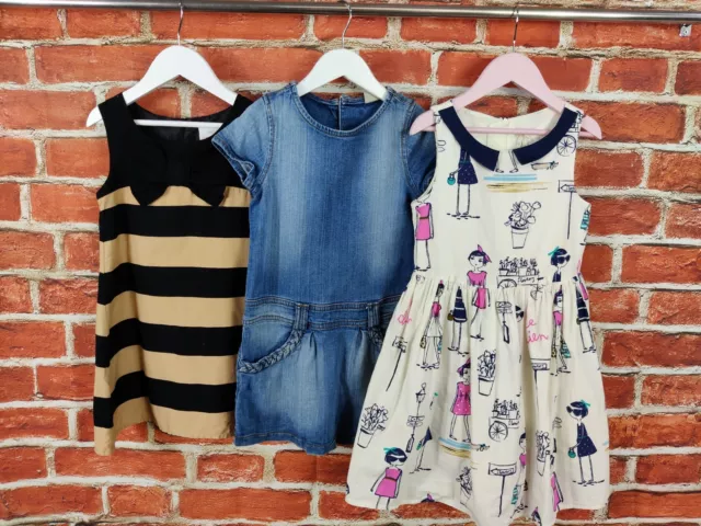 Girls Bundle Age 5-6 Years 100% Next Summer Dress X3 Party Denim Set Kids 116Cm