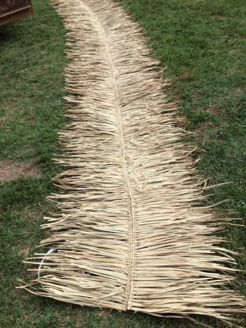 Commercial Grade Palm Grass Thatch 30"x30ft  Ridge Roof Cap For Tiki Bar Hut