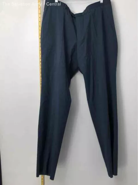 Hugo Boss Mens Blue Flat Front Slash Pocket Tapered Leg Dress Pants Size 40R