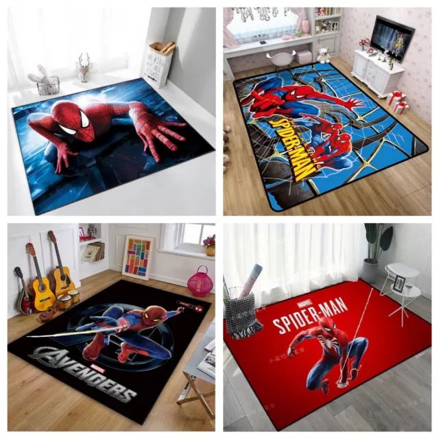 Cartoon Fußmatten Jungen 3D Spiderman Teppich Kinder Teppich Bodenmatte Türmatte