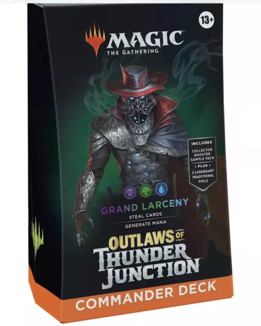 MTG Magic The Gathering Outlaws of Thunder Junction Commander Deck Grand Larceny