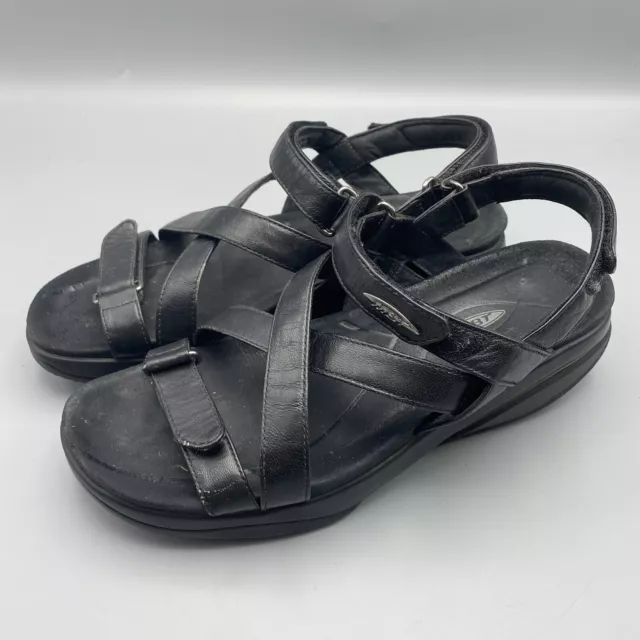 MBT KIBURI Strappy Black Leather Sandals US Womens 7 7.5 EU 38 Performance MBT KIBURI Strappy Black Leather Sandals US Womens 7 7.5 EU 38 Performance