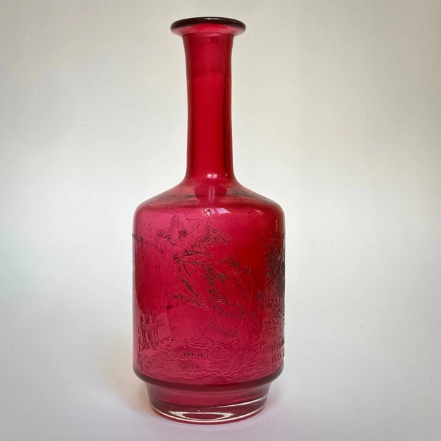 Bouteille flacon commémoratif Centenaire de la Bataille de Valmy 1892 XIXe 19e