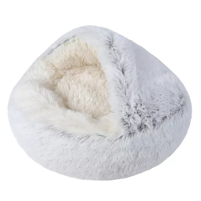 Plush Pet Cat Cave House Sleeping Bed Kennel Puppy Super Soft Warm Cuddler Nest