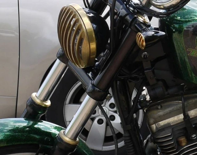 Foderi Copri FORCELLA DA 49mm PER CAFE RACER NAKED OLD STYLE HARLEY Davdson Dyna - 9