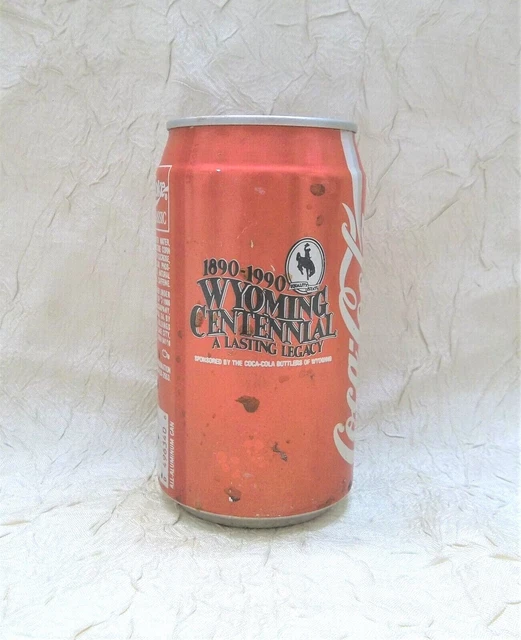 Wyoming Centennial Coca-Cola 12 oz. Can 1890 - 1990 Coke EMPTY