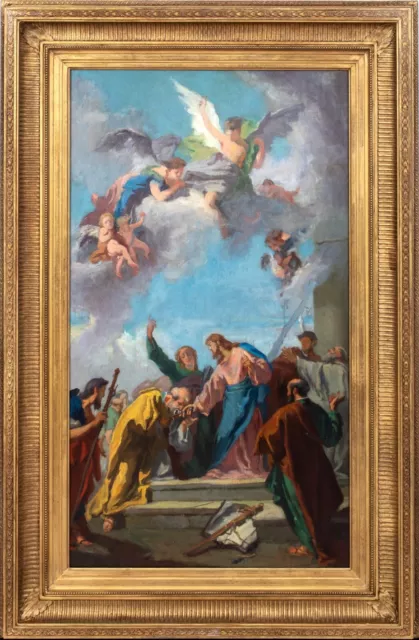 18th Century Italian Christ Giving The Keys To Paradise To St Peter TIEPOLO