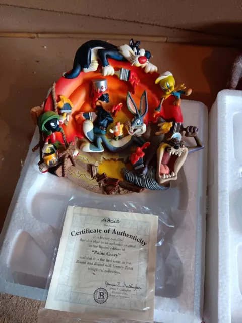 Bradford Exchange 3D Looney Tunes Collectors Plates