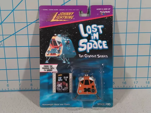 Classic Lost In Space Die-Cast Space Pod With Film Clip , Johnny Lightning 1998