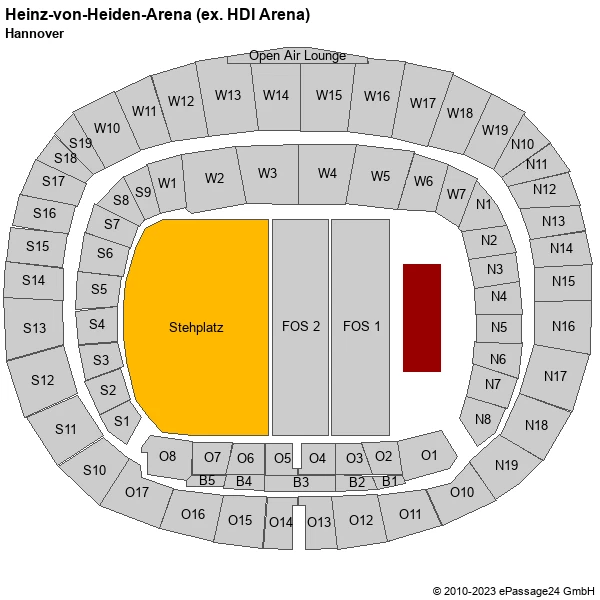 BRUCE SPRINGSTEEN HANNOVER 16 STEHPLATZ INNENRAUM TICKETS KARTEN EUR