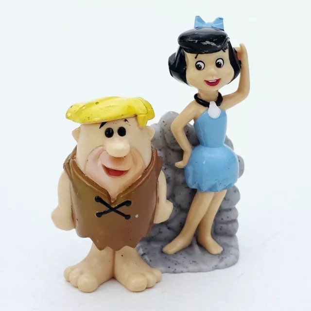 Tm & Hanna Barbera Family Flint 2 " Figures Barney & Betty Rubble