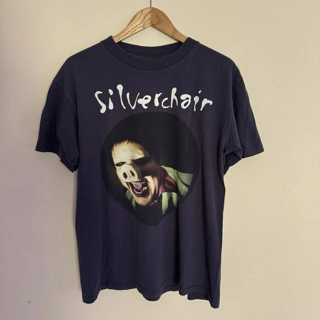 VINTAGE SILVERCHAIR TOMORROW Pig Face 1995 Tour Wild Oats T Shirt 