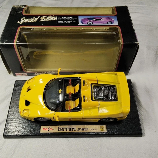 Modèle réduit FERRARI F50 1995 au 1:18 par MAISTO - Label Emmaüs