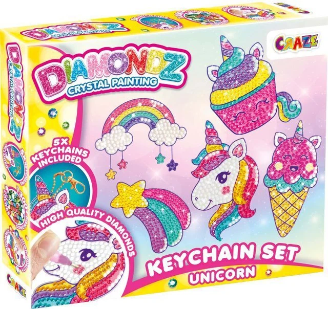 DIAMOND PAINTING Keychain Unicorn | 47323 | Craze GmbH | EAN 4059779047323