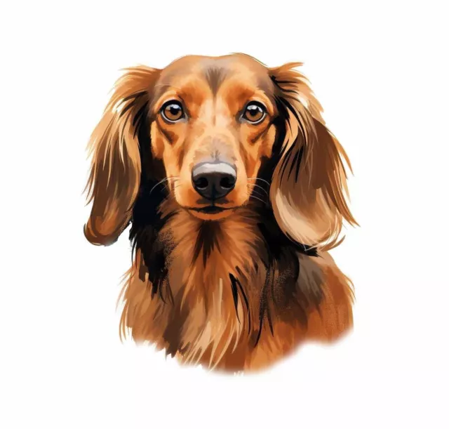 Designer Aufkleber / Sticker Fotosticker - Hunde -  Dackel Teckel Dachshund 26