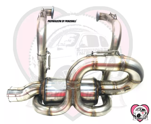 SCARICO IN ACCIAIO INOX LAVAZZA  FIAT 500 e 126  ABARTH GIANNINI MARMITTA