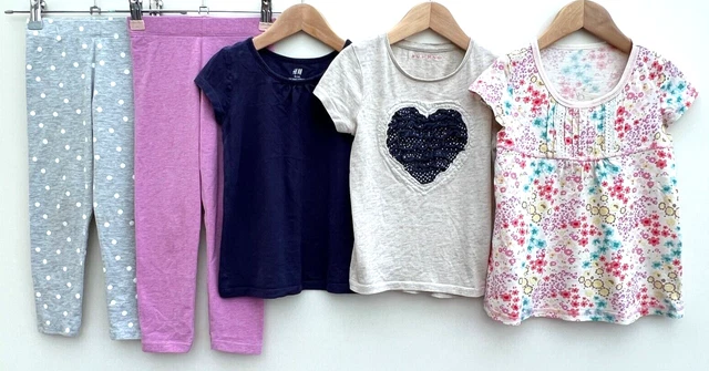 Girls Bundle Of Clothes Age 4-5  H&M M&S Nutmeg