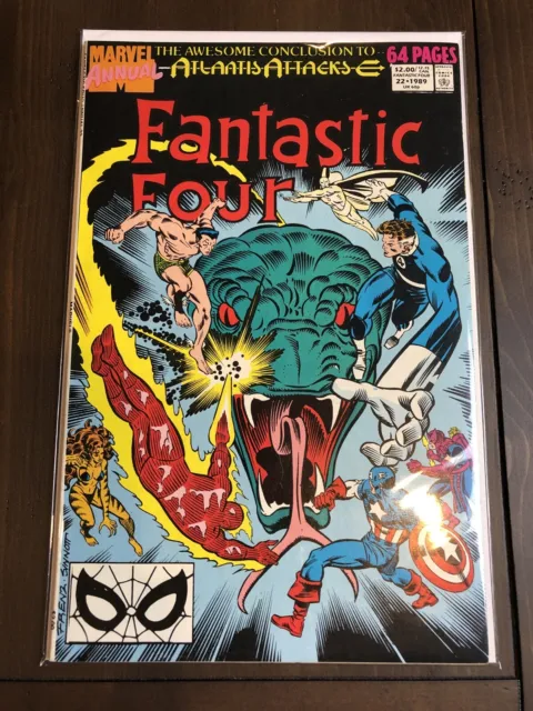 Marvel Annual Fantastic Four #22 Conclusion to Atlantis Attacks Comics 1989 VF