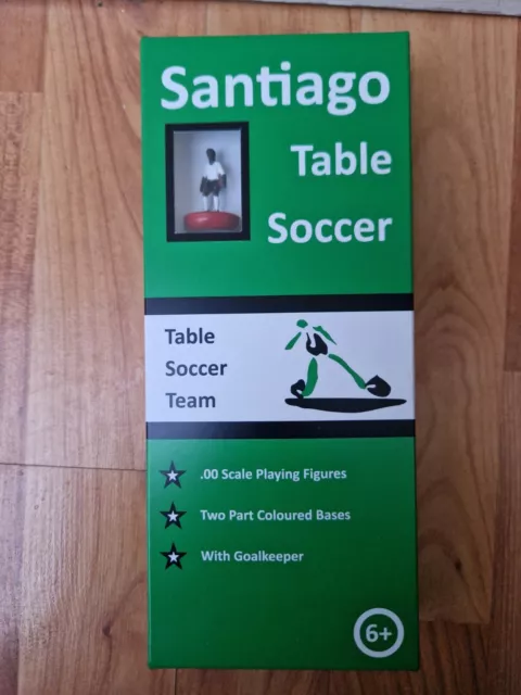 Complete Santiago Table Soccer Subbuteo Manchester United Away Football Team