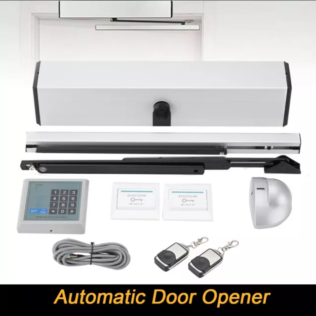 Automatic Swing Door Opener Electric Handicap Door Operator Closer 110° w/Remote