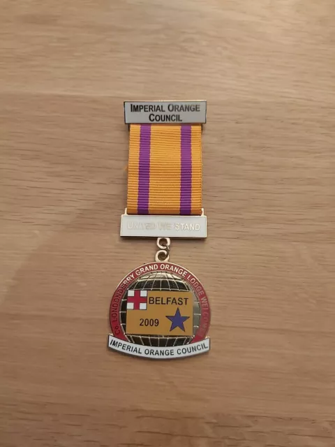 Belfast Imperial Orange Order Council  Badge 2009 G.O.L. Unionist Loyalist.