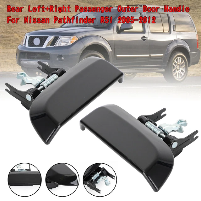 Rear Left+Right Passenger Outer Door Handle For Nissan Pathfinder 2005-2012 H3