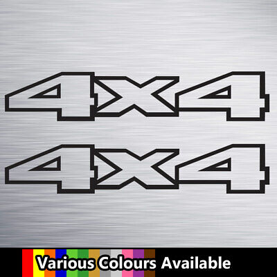 2 4x4 (m) Vinyl Decal Stickers Four by Four Car Van Jeep Off Road Window Bumper