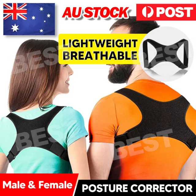 Posture Corrector Women Men Shoulder Brace Back Support Strap Belt Adjustable