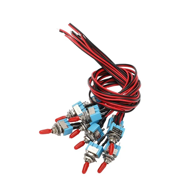 DLRSET Mini Interruttore A Levetta, Doppia Barca Rocker Switch 6 Pin On-off, Con Verde Rosso Luce 20A A 125 V Ca (Color : Red - Foto 5