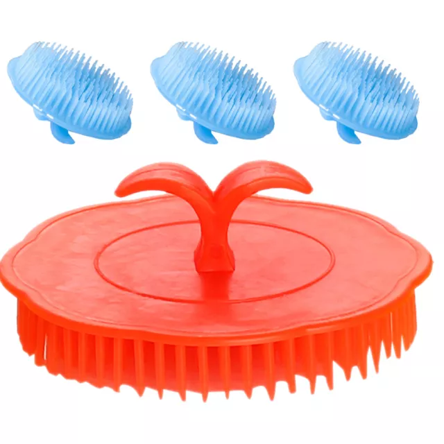 4 Pcs Brosse À Shampoing Chevelu Laveur De Cheveux Massante Shampooing