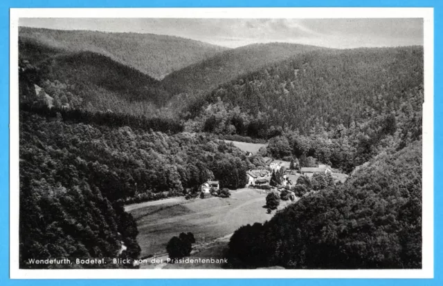 Wendefurth (um 1930) - Bodetal von der Präsidentenbank - Harz Thale - AK 903