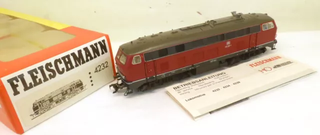 Fleischmann H0 4232 Diesellok BR 218 287-1 DB rot, für Märklin/AC   C46